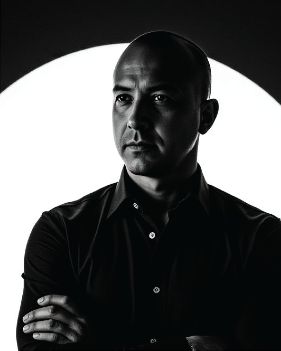 Xavi Gamboa — retrato en blanco y negro
